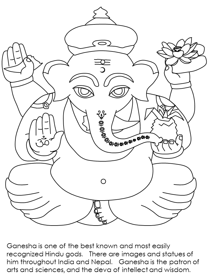 India Ganesha Countries Coloring Pages Epic Indian Coloring India Ganesha Countries Coloring Pages Epic Indian Coloring